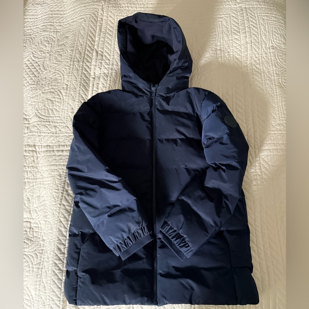 Jacadi Puffer Jacket, Navy Blue Age 10
